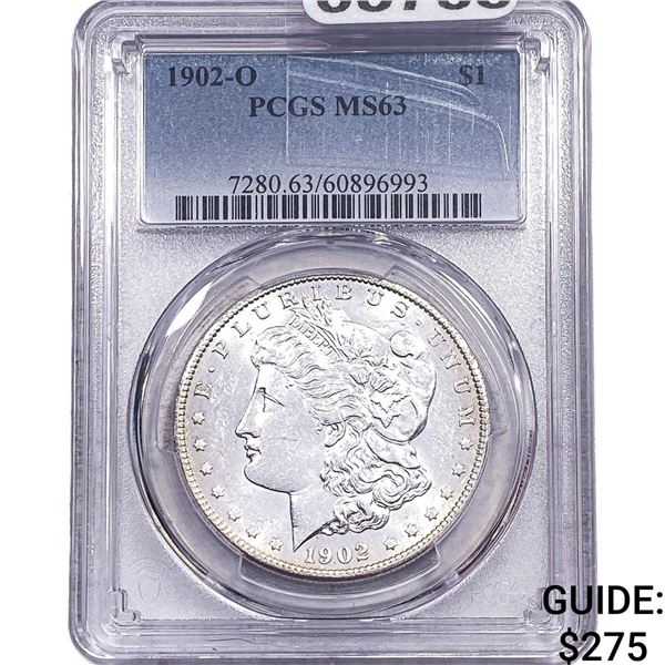 1902-O Morgan Silver Dollar PCGS MS63