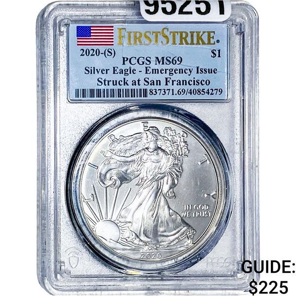 2020[S] Silver Eagle PCGS MS69 Emergancy Issue