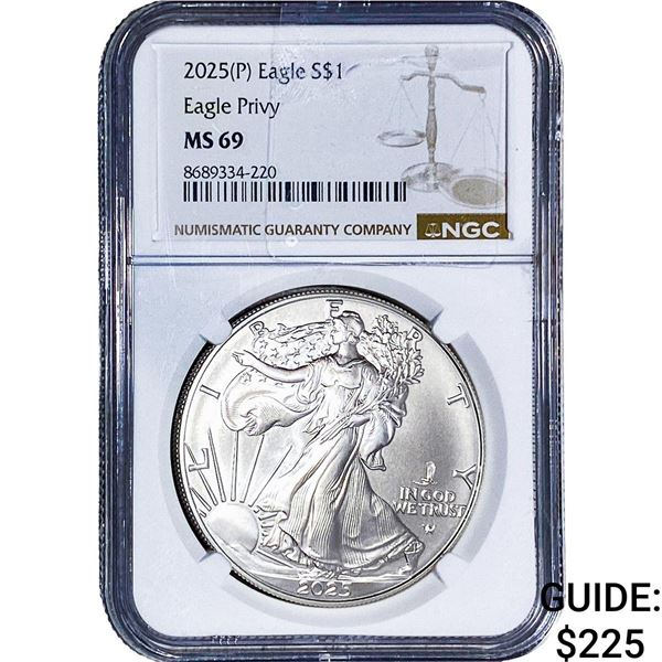 2025[P] Silver Eagle NGC MS69 Privy