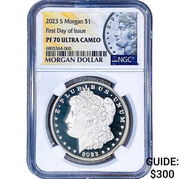 2023-S Morgan Silver Dollar NGC PF70 Ulta Cameo