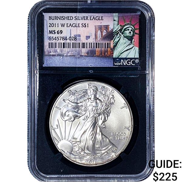 2011-W Silver Eagle NGC MS69 Burnished