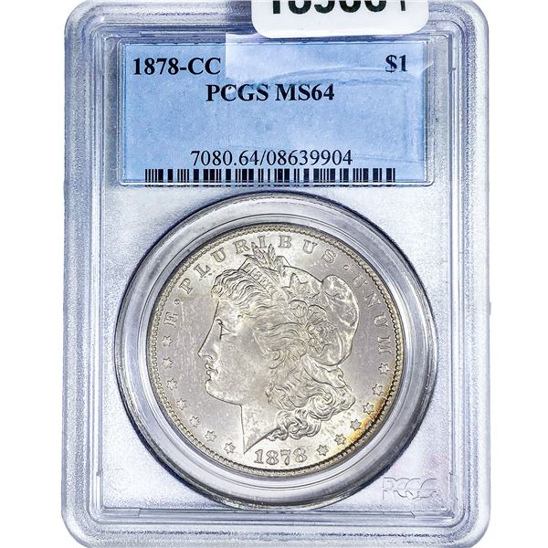 1878-CC Morgan Silver Dollar PCGS MS64