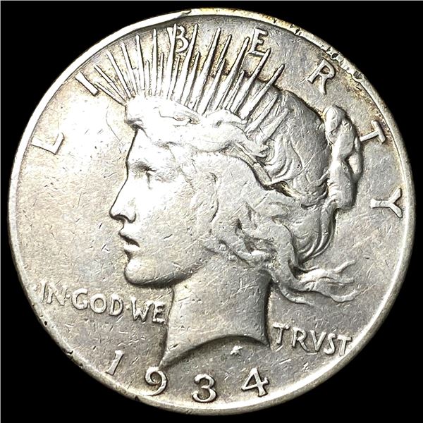 1934-S Silver Peace Dollar LIGHTLY CIRCULATED