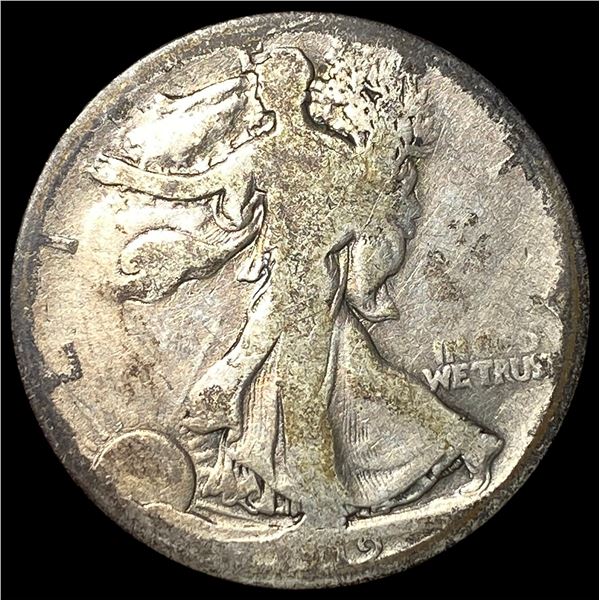 1919-D Walking Liberty Half Dollar LIGHTLY  CIRCULATED