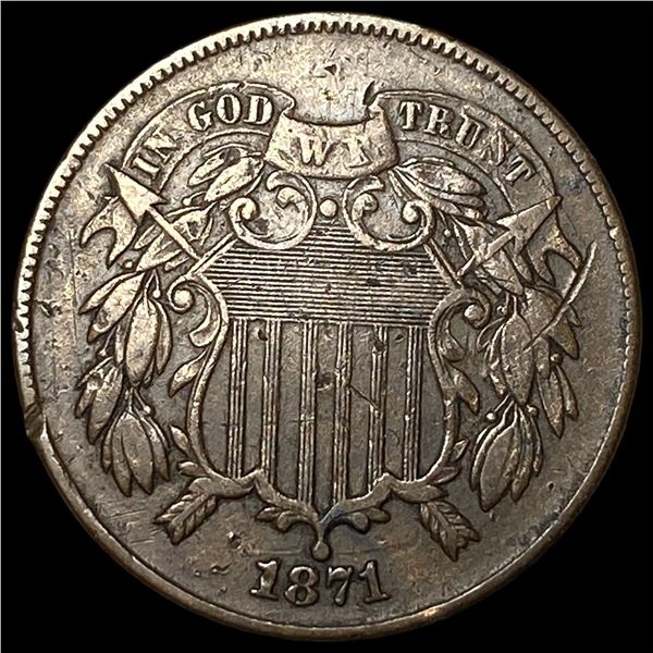 1871 Two-Cent Piece CLOSELY UNCIRCULATED
