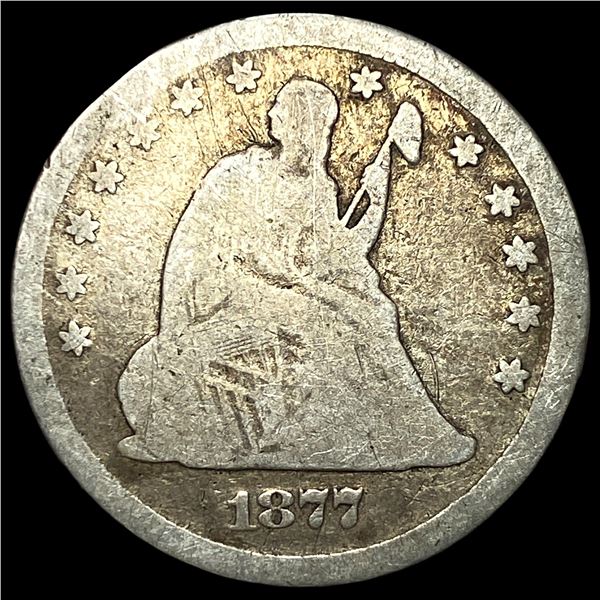 1877-CC Silver Quarter Dollar NICELY  CIRCULATED