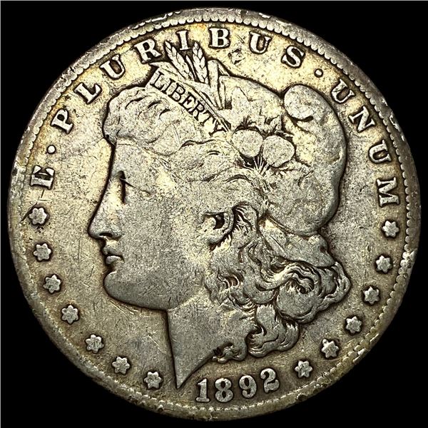 1892-CC Silver Morgan Dollar LIGHTLY  CIRCULATED