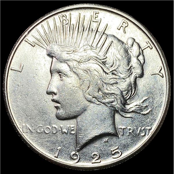 1925-S Silver Peace Dollar CLOSELY  UNCIRCULATED