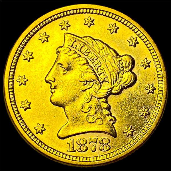 1878 Gold $2.50 Liberty Head Quarter Eagle  CHOICE BU