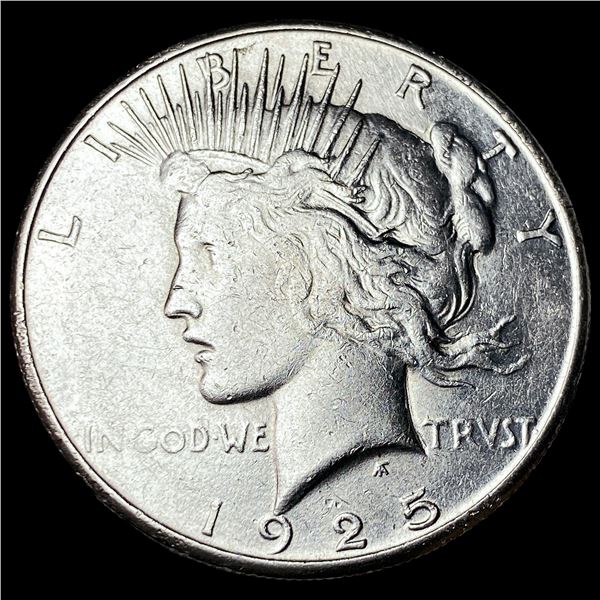 1925-S Silver Peace Dollar CLOSELY  UNCIRCULATED