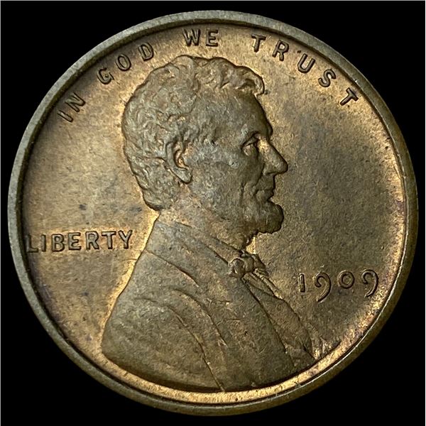 1909 VDB Lincoln Wheat Cent CHOICE BU