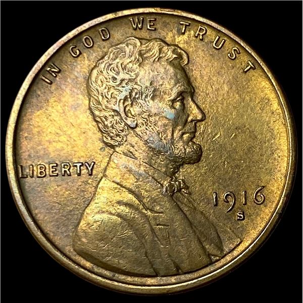 1916-S Lincoln Wheat Cent UNCIRCULATED