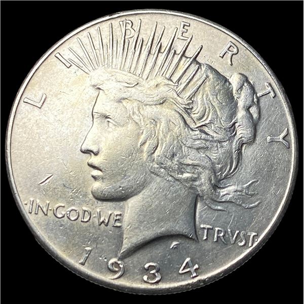 1934-S Peace Silver Dollar CLOSELY  UNCIRCULATED