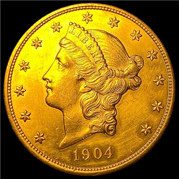 1904 Liberty Head $20 Gold Double Eagle  UNCIRCULATED