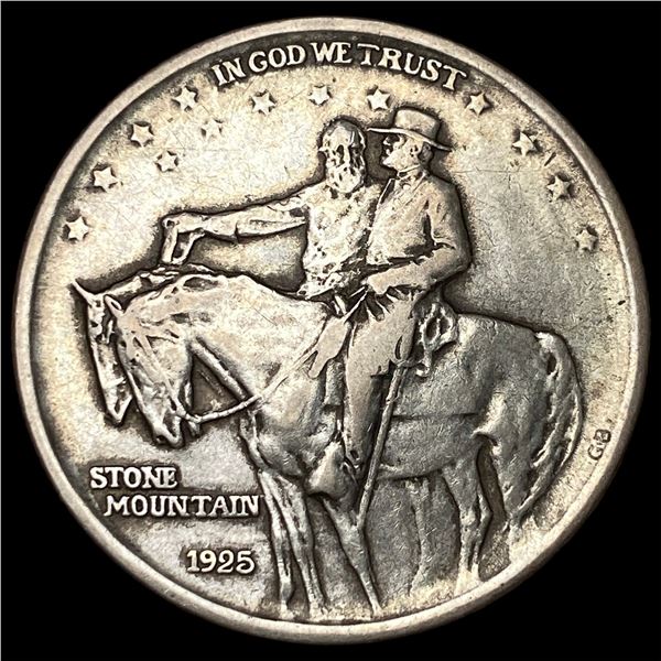 1925 Stone Mountain Silver Half Dollar NEARLY  UNCIRCULATED