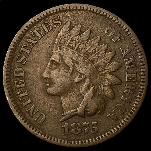 1875 Indian Head Cent SUPERB GEM BU