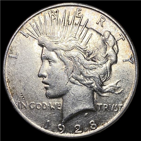 1928-S Silver Peace Dollar NEARLY  UNCIRCULATED
