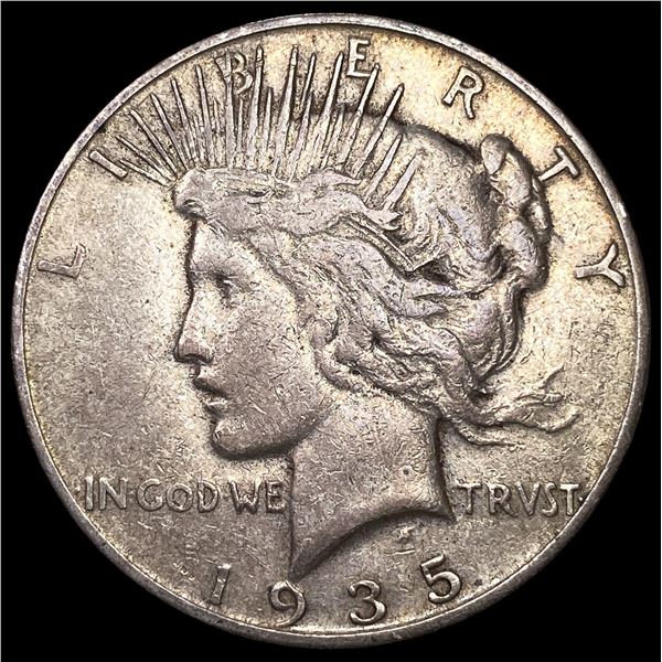 1935-S Silver Peace Dollar NEARLY  UNCIRCULATED