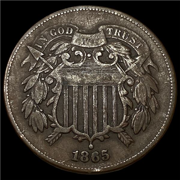 1865 Two-Cent Piece CLOSELY UNCIRCULATED