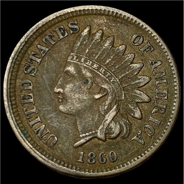1860 Indian Head Cent NEARLY UNCIRCULATED