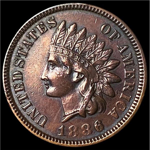 1886 Indian Head Cent NEARLY UNCIRCULATED