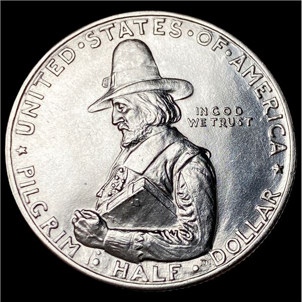 1920 Silver Pilgrim Half Dollar GEM BU