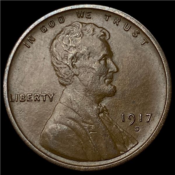 1917-S Lincoln Wheat Cent CLOSELY  UNCIRCULATED