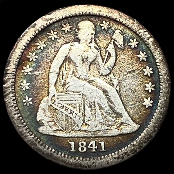 1841-O Silver Seated Liberty Dime LIGHTLY  CIRCULATED
