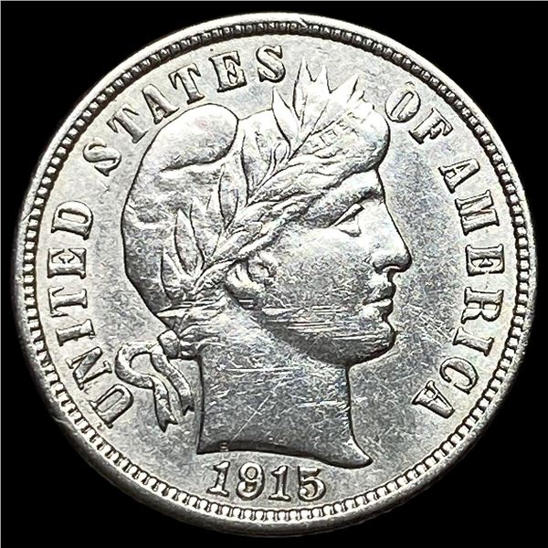 1915 Silver Barber Dime CLOSELY UNCIRCULATED