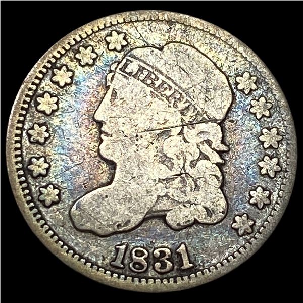 1831 Capped Bust Half Dime LIGHTLY CIRCULATED
