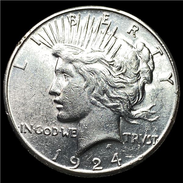 1924-S Peace Silver Dollar CHOICE AU