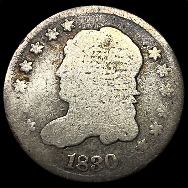 1830 Capped Bust Silver Half Dime NICELY  CIRCULATED
