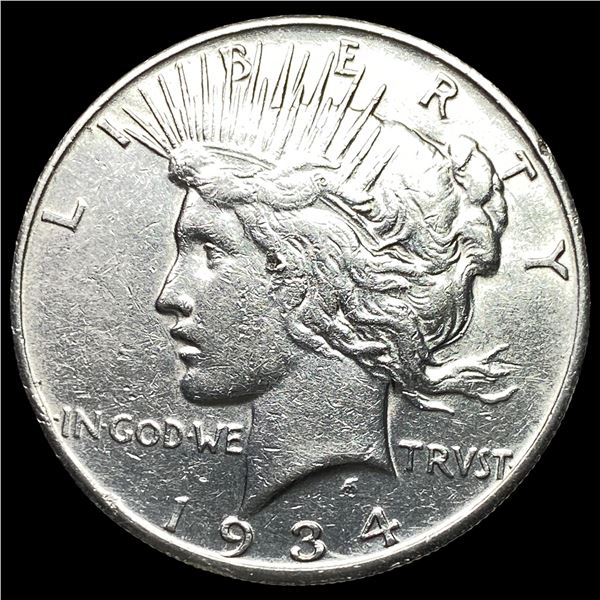 1934-S Silver Peace Dollar CLOSELY  UNCIRCULATED