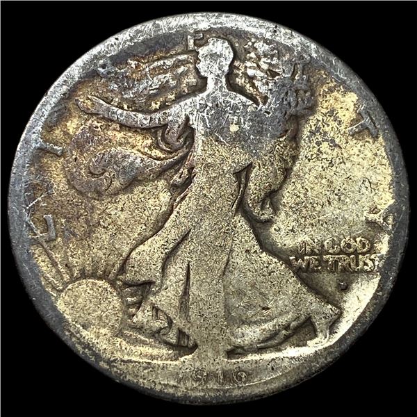 1916-D Walking Liberty Half Dollar LIGHTLY  CIRCULATED