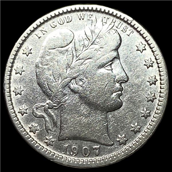 1907-O Silver Barber Quarter UNCIRCULATED