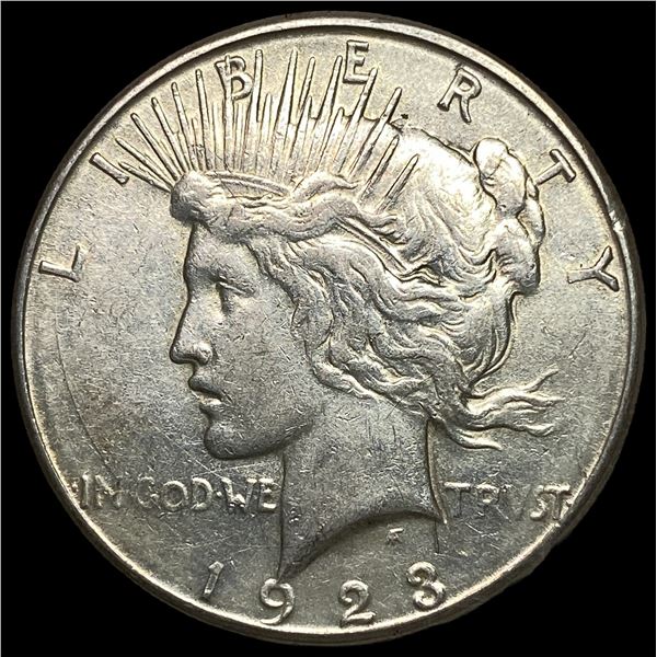 1923-S Silver Peace Dollar NEARLY  UNCIRCULATED