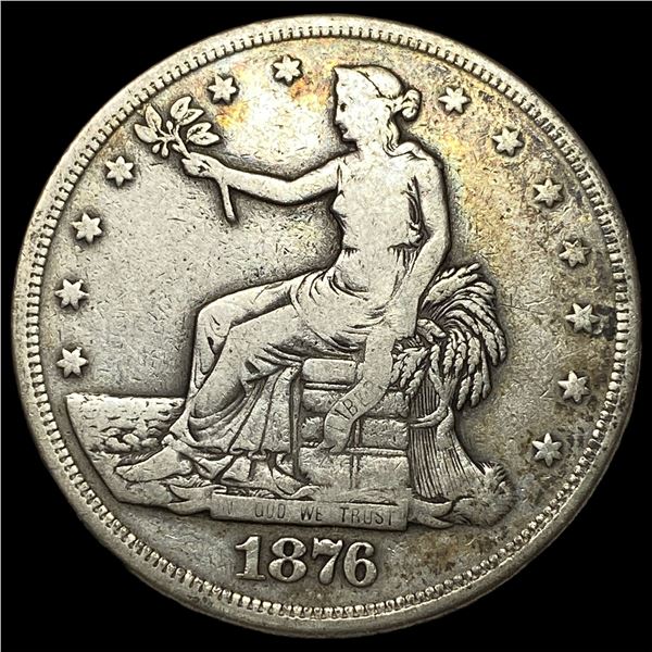 1876 Silver Trade Dollar LIGHTLY CIRCULATED