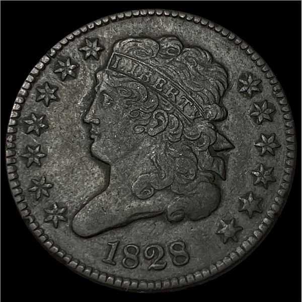 1828 Classic Head Half Cent LIGHTLY  CIRCULATED