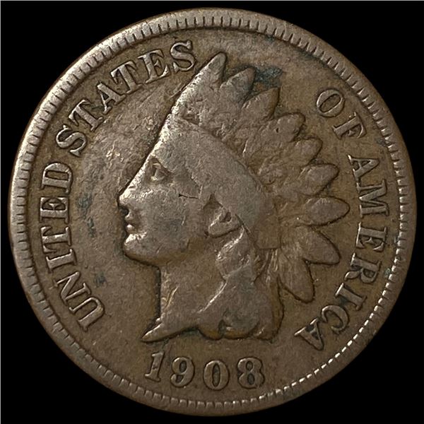 1908-S Indian Head Cent LIGHTLY CIRCULATED