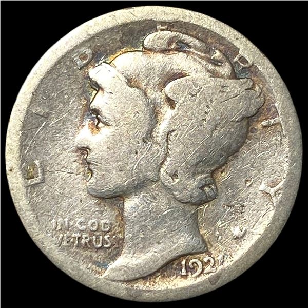 1921-D Silver Mercury Dime NICELY CIRCULATED