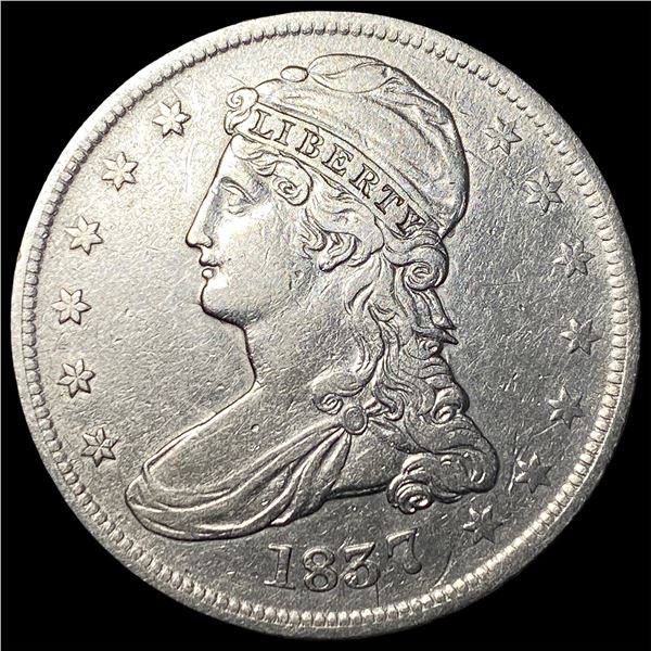 1837 Capped Bust Half Dollar CLOSELY  UNCIRCULATED