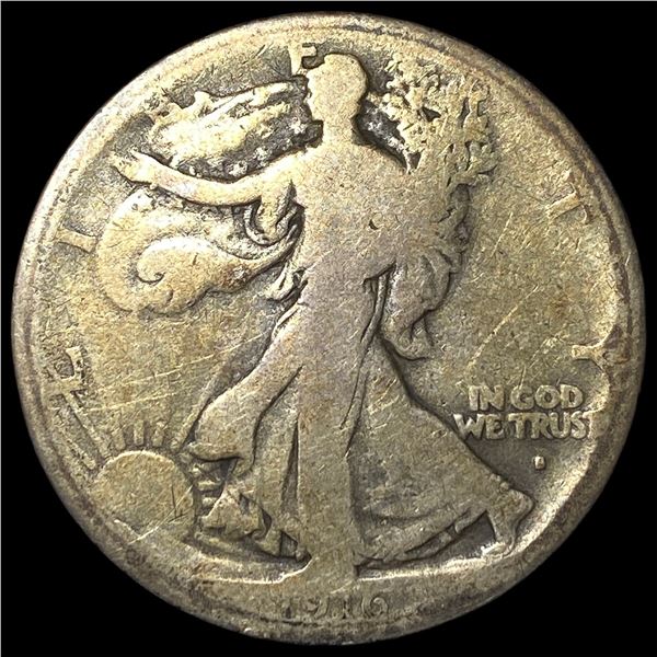 1916-S Silver Walking Liberty Half Dollar  NICELY CIRCULATED