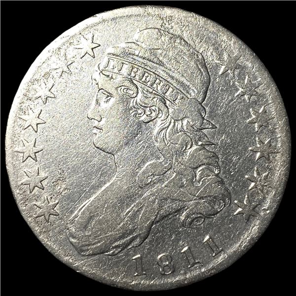 1811 Capped Bust Silver Half Dollar LIGHTLY  CIRCULATED