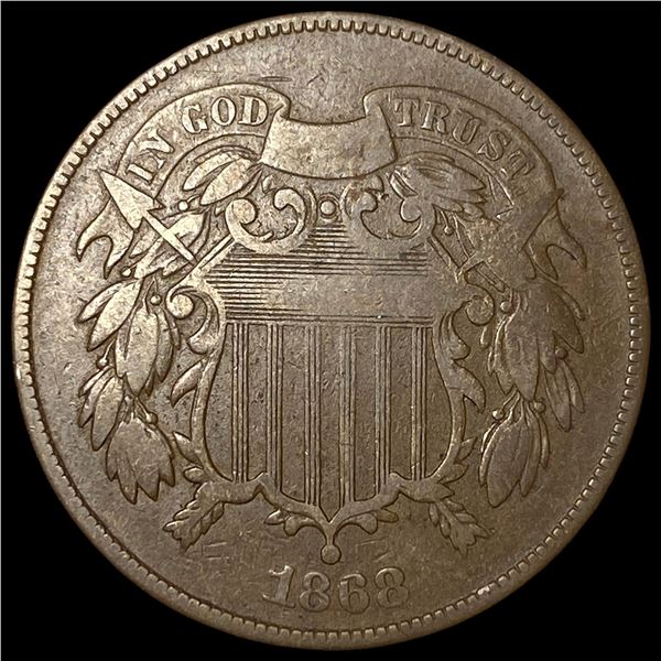 1868 Two-Cent Piece LIGHTLY CIRCULATED