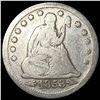 Image 1 : 1853 Arrows/Rays Seated Liberty Quarter  NICELY CIRCULATED