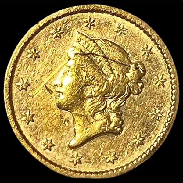 1852 Gold $1 Liberty Head Type 1 HIGH GRADE