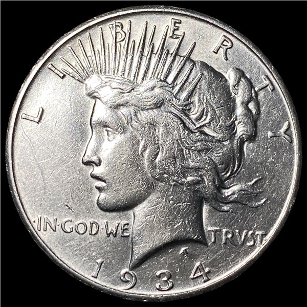 1934-S Silver Peace Dollar CLOSELY  UNCIRCULATED