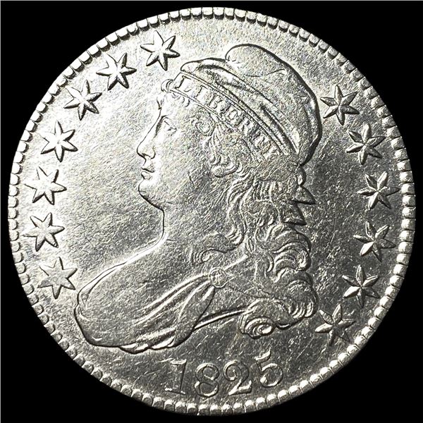 1825 Capped Bust Half Dollar CLOSELY  UNCIRCULATED