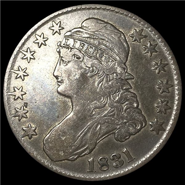 1831 Capped Bust Half Dollar NEARLY  UNCIRCULATED