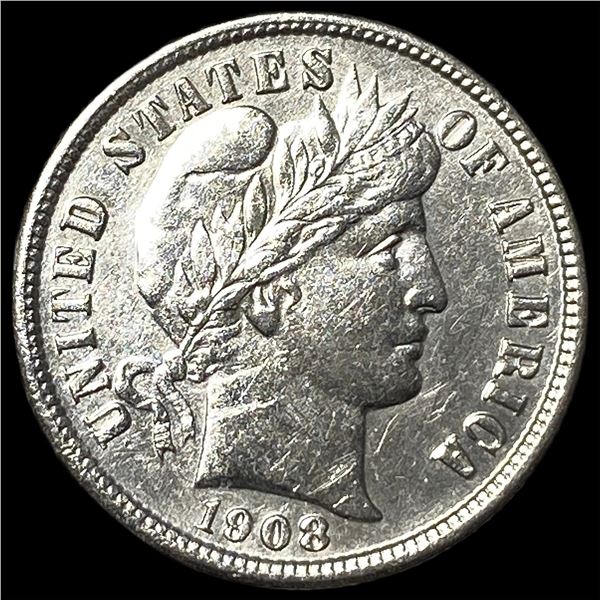 1908-S Silver Barber Dime UNCIRCULATED